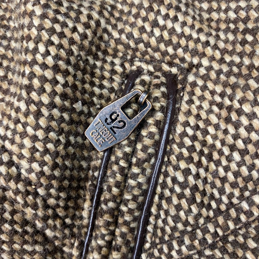 Timeout Brown And Plaid Zip Up Button Up Fall Ves… - image 8